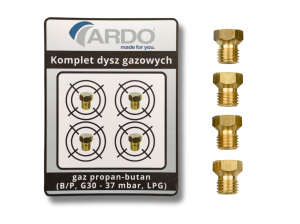 Dysze Ardo seria PFS 32 - propan-butan