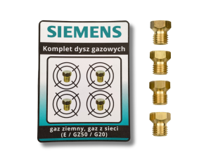 Dysze Siemens iQ300 - gaz ziemny