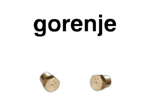 Dysze Gorenje K54A2 - gaz ziemny