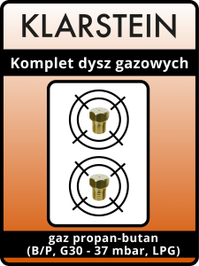 Dysze Klarstein Ignito Domino - propan-butan