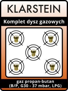 Dysze Klarstein Ignito 5 - propan-butan