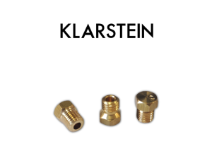 Dysze Klarstein Trifecta 3 - gaz ziemny
