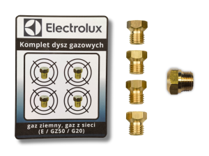 Dysze Electrolux EKG5003 / EKG5005 - gaz ziemny