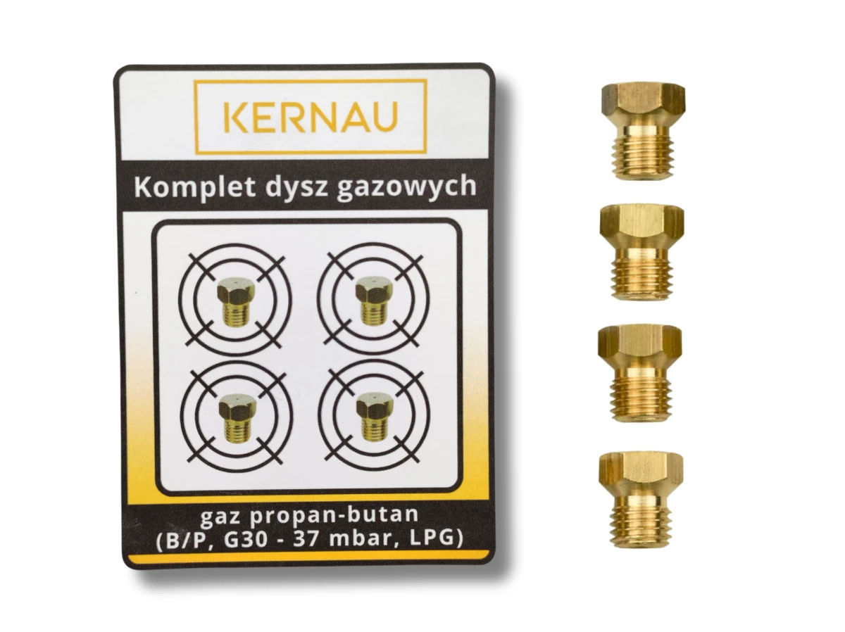 Komplet dysz gazowych Kernau do gazu butlowego