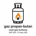infografika informująca, że dyszą są do gazu propan butan, czyli do gazu z butli.png